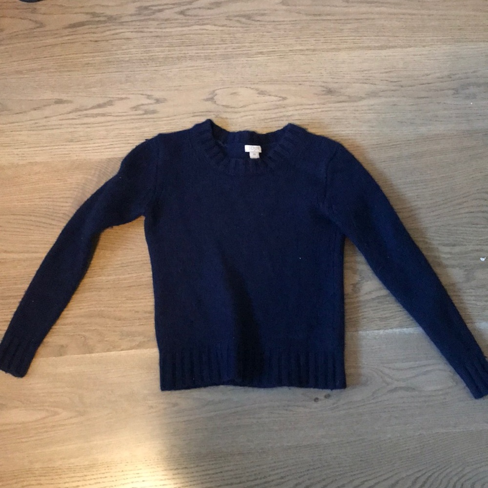 J Crew navy knit sweater